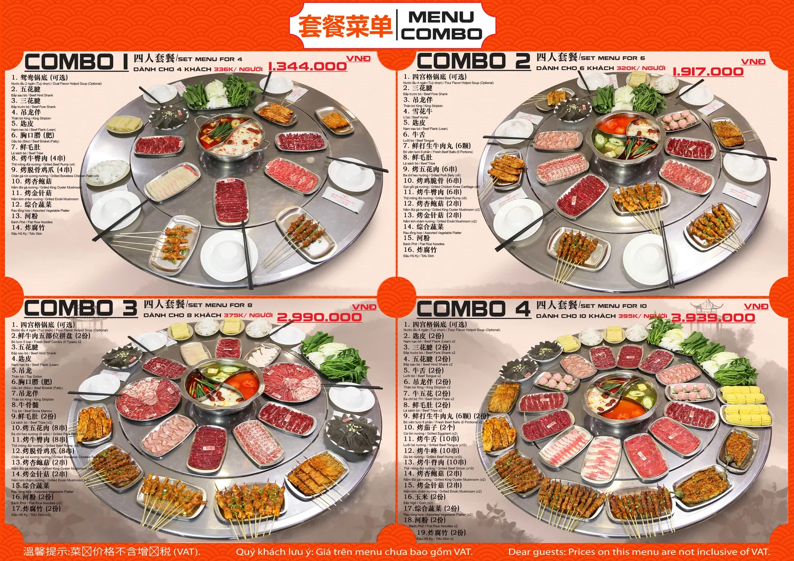 Combo lẩu bò Triều Châu Số 1 chuẩn vị gốc người Trung Quốc